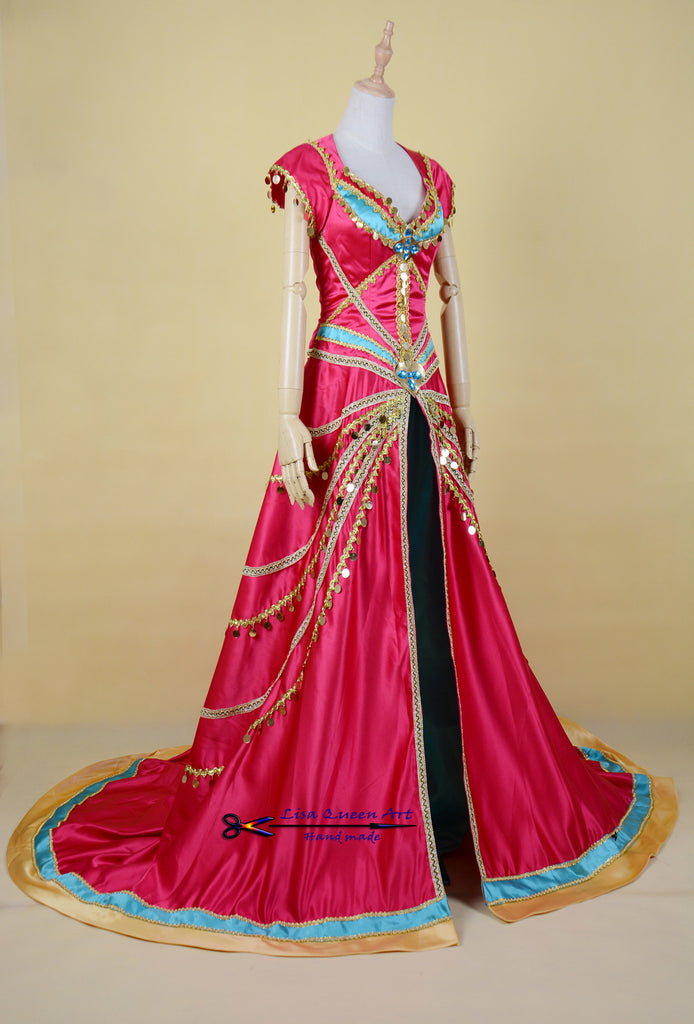 Jasmine Cosplay Dress Aladdin Jasmine Costume Mermaidcosplay Jasmine Cosplay Dress Aladdin Jasmine Costume Mermaidcosplay