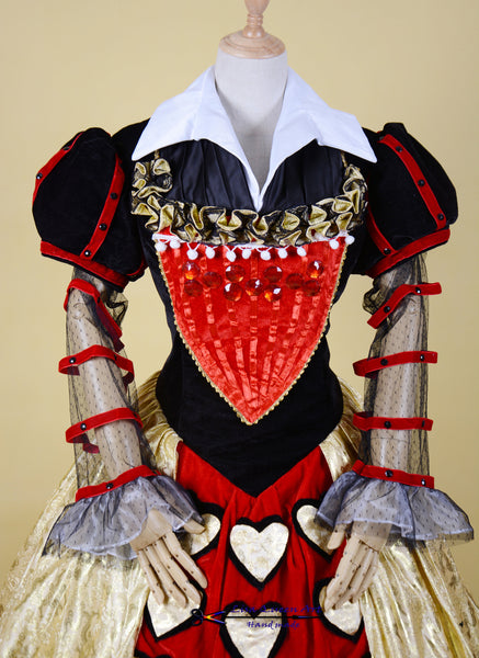 Cosplay Costume Red Queen dress Suits Alice In The Wonderland Red Queen