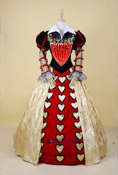 Cosplay Costume Red Queen dress Suits Alice In The Wonderland Red Queen