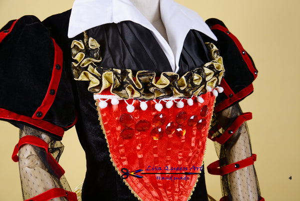 Cosplay Costume Red Queen dress Suits Alice In The Wonderland Red Queen
