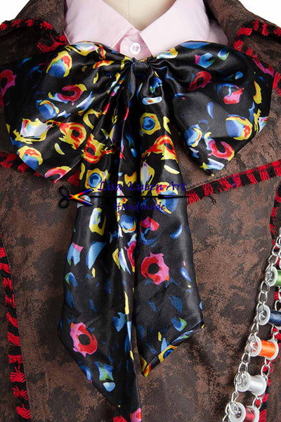 Costume Halloween Cosplay Costume Alice In Wonderland Johnny Depp Mad Hatter Jacket Pants Tie