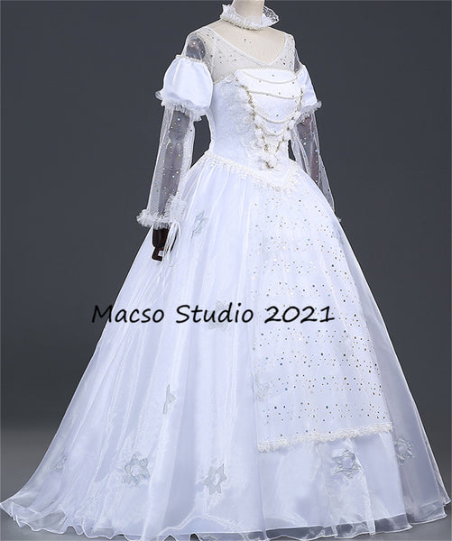 Alice in wonderland The White Queen Dress Cosplay dress Cosplay gown Women prom dress gown Party Dress Girls Cosplay Costume