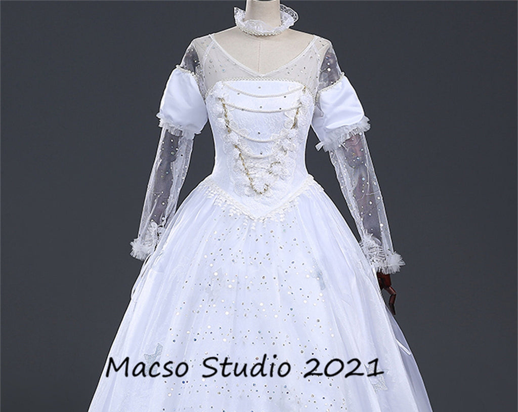 alice in wonderland prom dress Alice in wonderland The White Queen Dress Cosplay dress Cosplay gown W – Mermaidcosplay
