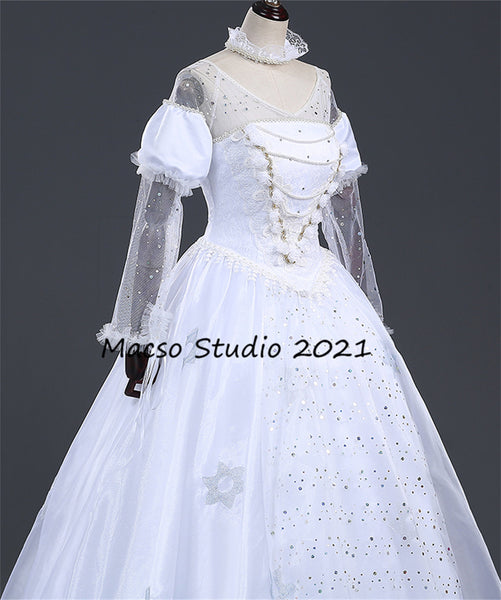 Alice in wonderland The White Queen Dress Cosplay dress Cosplay gown Women prom dress gown Party Dress Girls Cosplay Costume