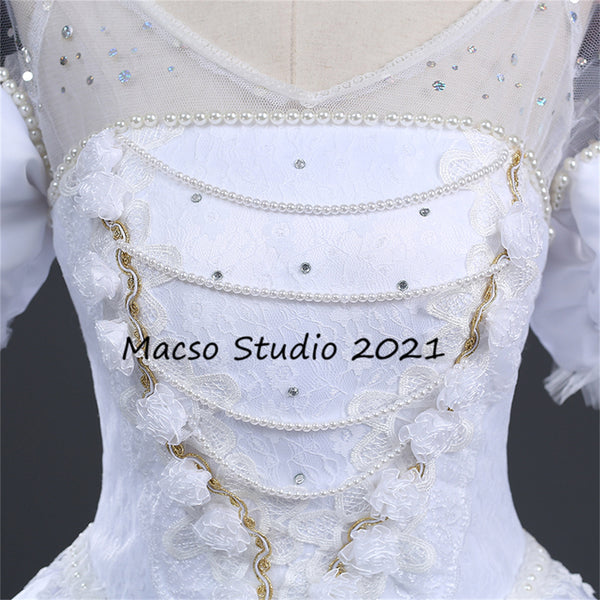 Alice in wonderland The White Queen Dress Cosplay dress Cosplay gown Women prom dress gown Party Dress Girls Cosplay Costume