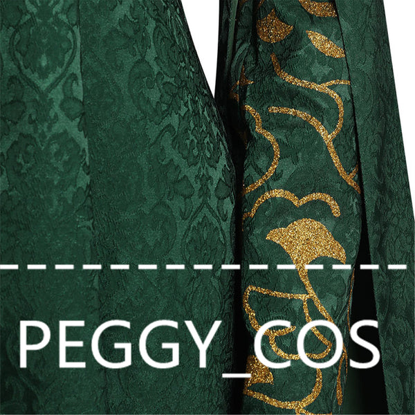 Alicent Hightower Cosplay Costume Cos Dark Green Dress House Of The Dragon Women Cosplay Dress Halloween Party Performance Cosplay Dress