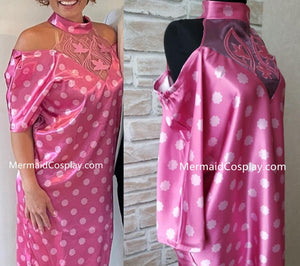 Pretty in Pink Dress Andie Pink Dotted Dress 80s Dress Cosplay Costume