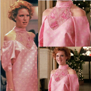 Andie Walsh Prom Dress Cosplay Costume Pink Dress Molly Ringwald Dress Pretty in Pink