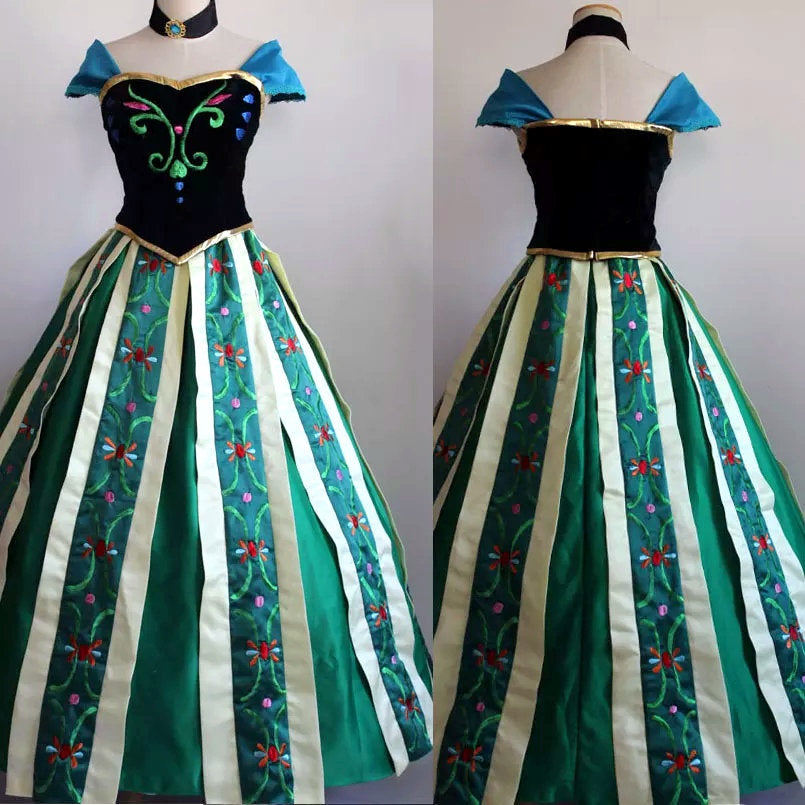 Frozen Anna Coronation Day Deluxe Dress – Mermaidcosplay