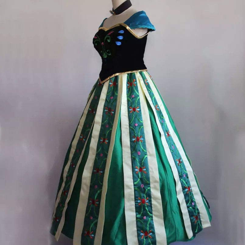 Frozen Anna Coronation Day Deluxe Dress – Mermaidcosplay