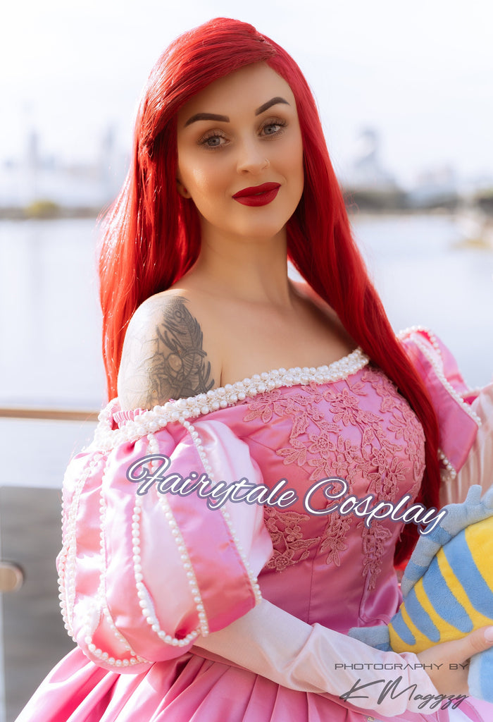 little mermaid cosplay dress Princess Ariel Turquoise Sequin Tulle Little Mermaid Cosplay Costume