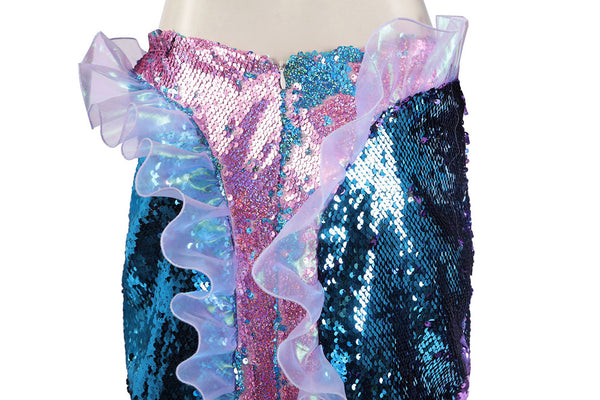 The Little Mermaid Ariel Cosplay Costume for women 2023 movie Ariel Sequin dress
