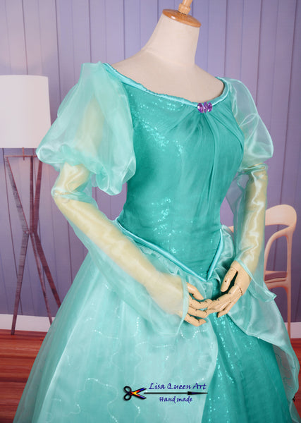Cosplay costume Fancy princess Ariel dress The little Mermaid Ariel