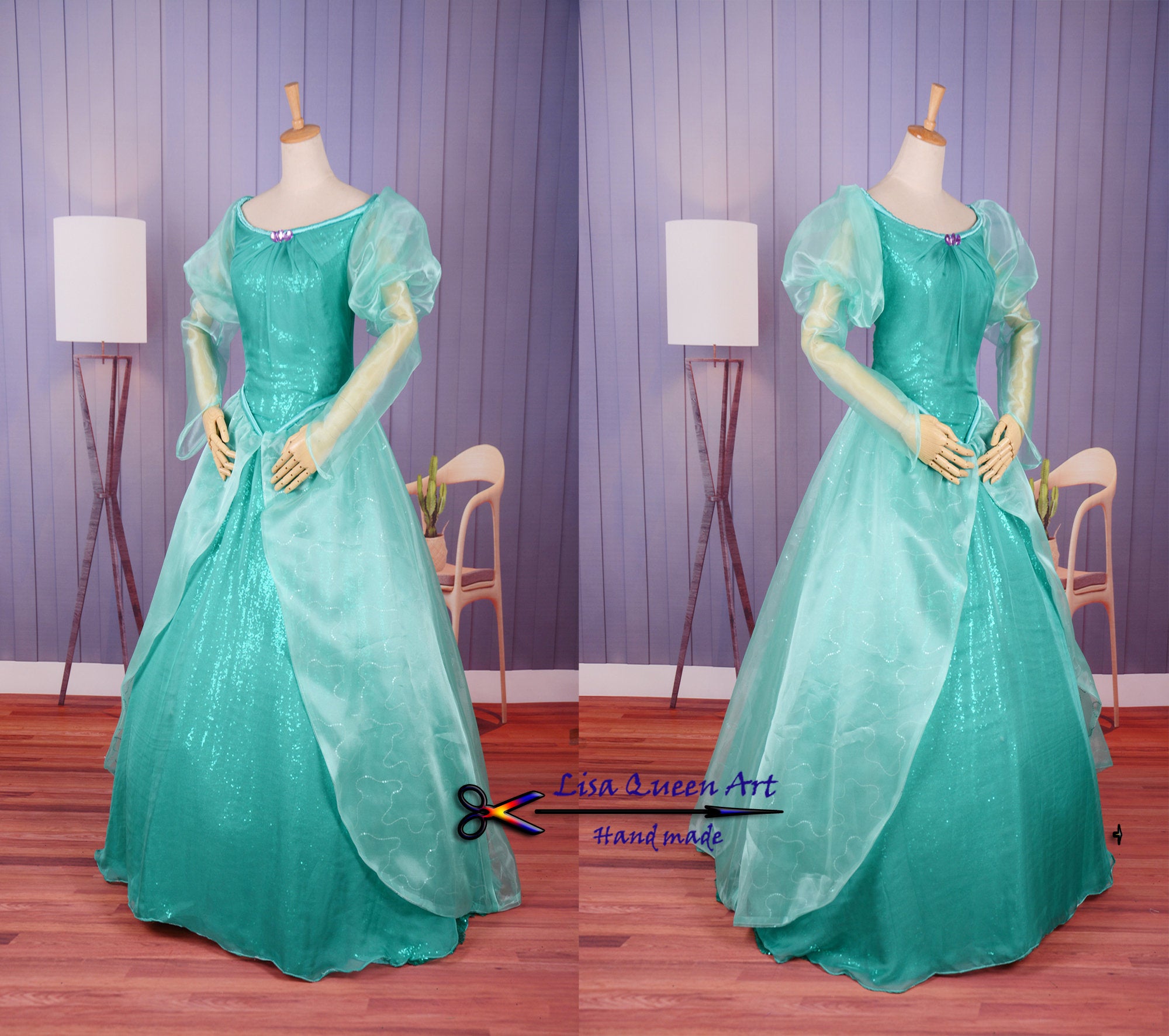 ariel princess dresses Ariel's Fashion Eras: The Little Mermaid's Many The Disney Classics She longed to know what it was like on land even though most of us wonder what it would be like under the waves Mermaid Princess Dress Casual Comfortable