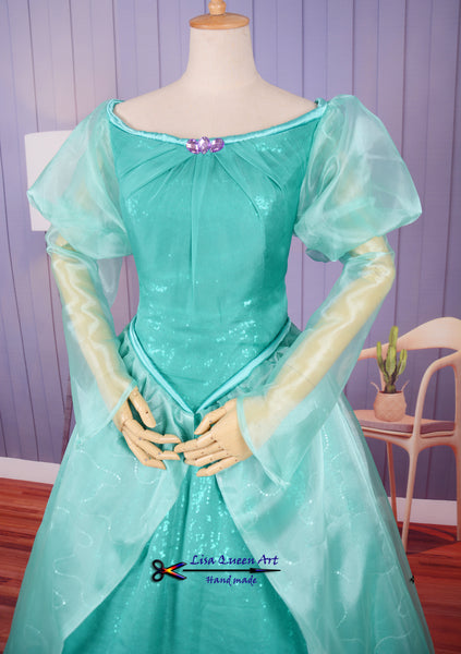 Cosplay costume Fancy princess Ariel dress The little Mermaid Ariel