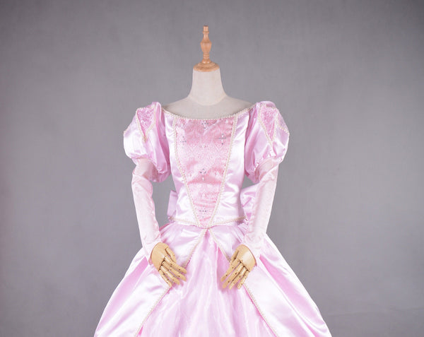 Cosplay costume Fancy Princess Ariel Pink Wedding dress The little Mermaid Ariel