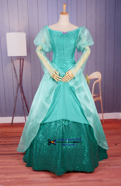 Cosplay costume Fancy princess Ariel dress The little Mermaid Ariel