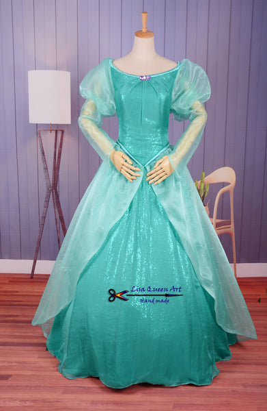 Cosplay costume Fancy princess Ariel dress The little Mermaid Ariel