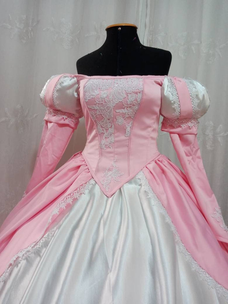 Ariel pink dress Cosplay costume princess customade Little mermaid+hoo – Mermaidcosplay