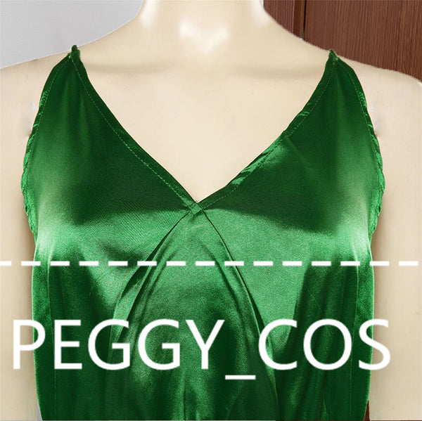 Atonement Cecilia Thales Cosplay Dress Cecilia Cosplay Green Dress Cecilia Thales V neck Slip Dress Cosplay Costume For Women