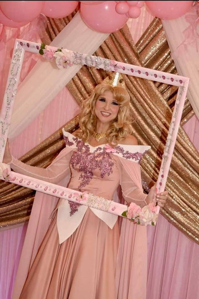 Aurora Dress adult cosplay costume Princess Sleeping Beauty customade+petticoat