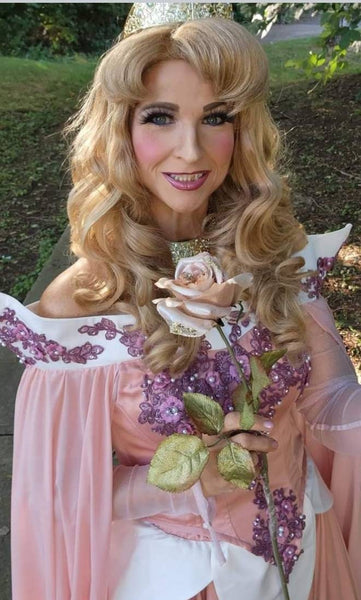 Aurora Dress adult cosplay costume Princess Sleeping Beauty customade+petticoat