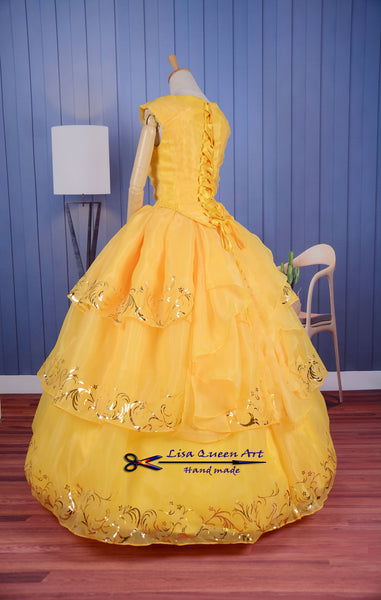 Belle cosplay costume Belle Sundress Beauty and Beast Princess