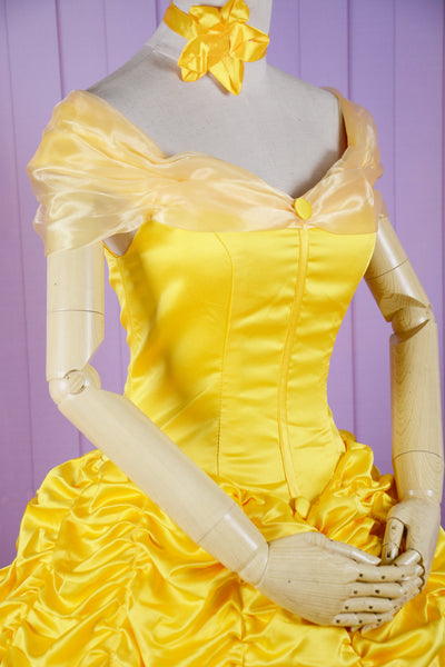Cosplay Costume Belle Princess Dress Beauty and The Beast Belle