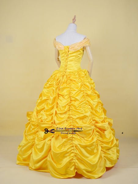 Cosplay Costume Belle Princess Dress Beauty and The Beast Belle