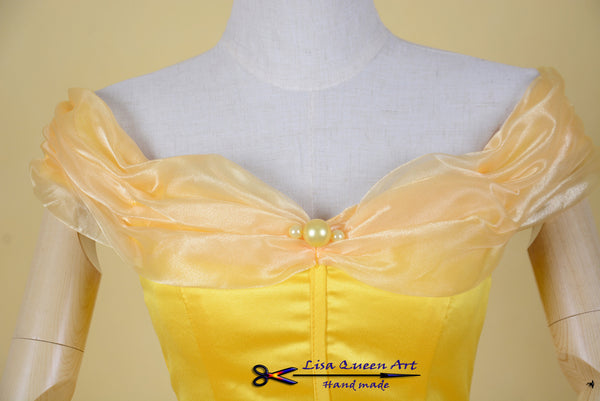 Cosplay Costume Belle Princess Dress Beauty and The Beast Belle