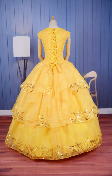 Belle cosplay costume Belle Sundress Beauty and Beast Princess