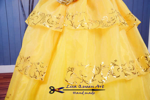 Belle cosplay costume Belle Sundress Beauty and Beast Princess