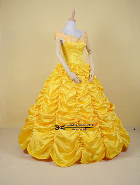 Cosplay Costume Belle Princess Dress Beauty and The Beast Belle