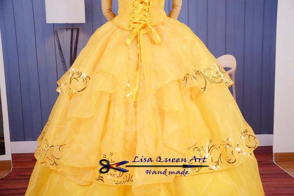 Belle cosplay costume Belle Sundress Beauty and Beast Princess
