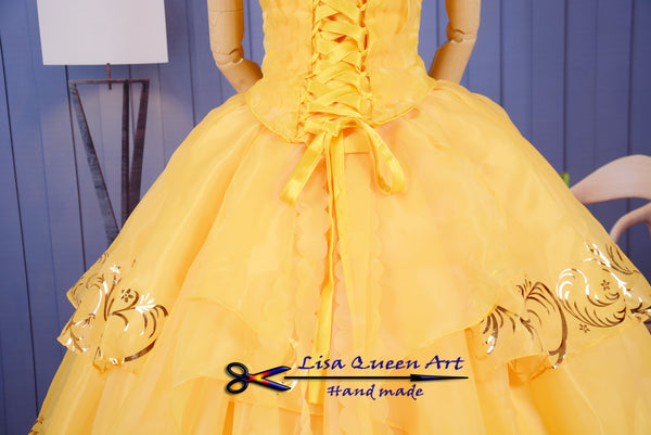 Belle cosplay costume Belle Sundress Beauty and Beast Princess