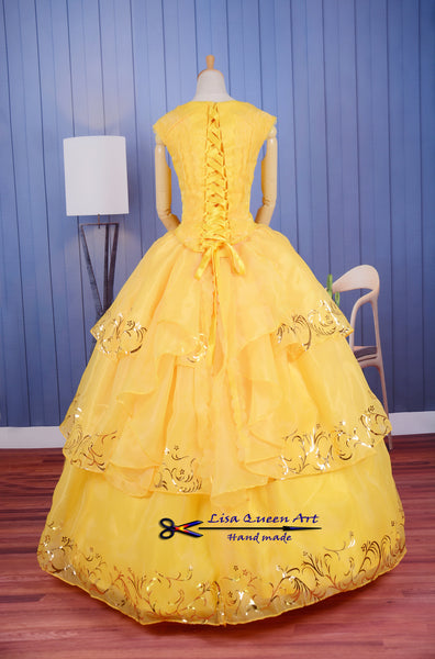 Belle cosplay costume Belle Sundress Beauty and Beast Princess
