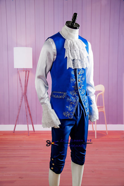Cosplay Costume Adults Halloween Outfit Beauty and the Beast Prince Adam Suit