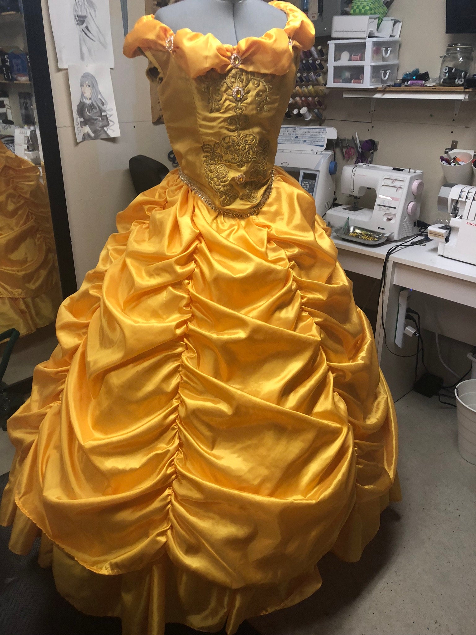 Belle Gown Custom made Beauty and the Beast dress – Mermaidcosplay Belle Gown Custom made Beauty and the Beast dress – Mermaidcosplay