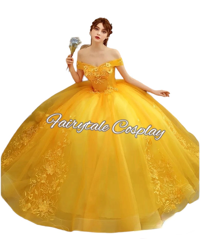 Belle Beauty and The Beast Wedding Dress – Mermaidcosplay