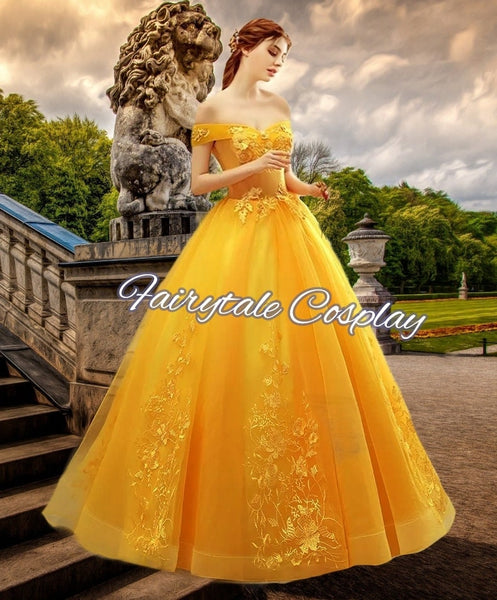Belle Beauty and The Beast Wedding Dress