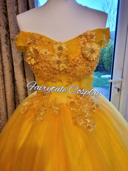 Belle Beauty and The Beast Wedding Dress