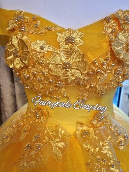 Belle Beauty and The Beast Wedding Dress