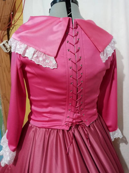 Belle pink Dress Costume cosplay customade Beauty and the Beast