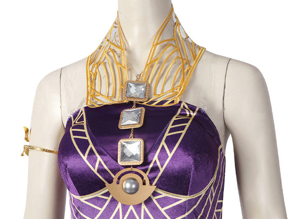 Wakanda Forever Cosplay Outfit Black Panther Ramonda Dress Costume