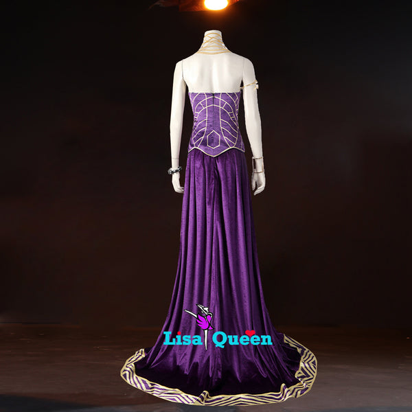 Wakanda Forever Cosplay Outfit Black Panther Ramonda Dress Costume