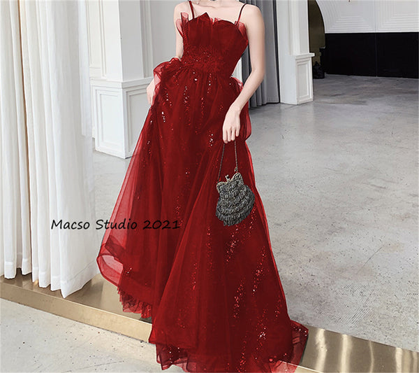 Black Red Shiny Princess Prom Dress Adult Dress Graduation Dress Birthday Gown Prom Dress Evening Prom Party Dress Women Wedding Dress