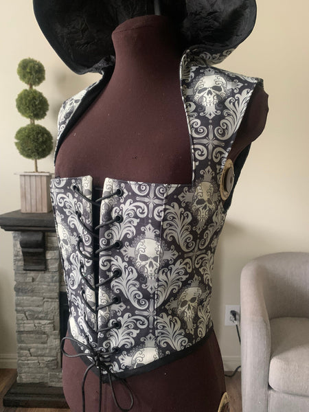 Black Skull Death Bodice