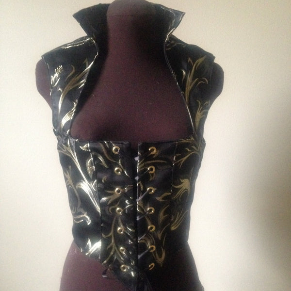 Renaissance Black and Gold Gown Dress