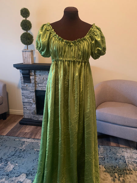 Bridgerton Green Dress