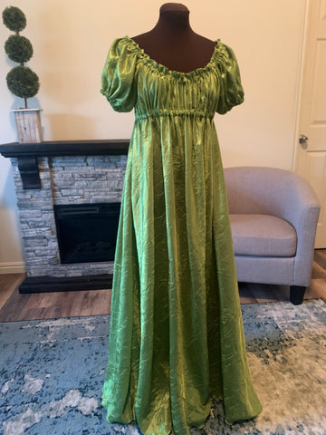 Bridgerton Green Dress
